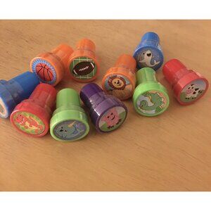New Bundle Of 10 Kids Stampers Animals Sports Etc